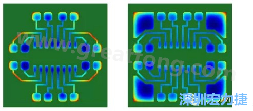 通過仿真，可以快速簡單地重新設計并計算不同圖形布局所得到的厚度均勻性-深圳宏力捷