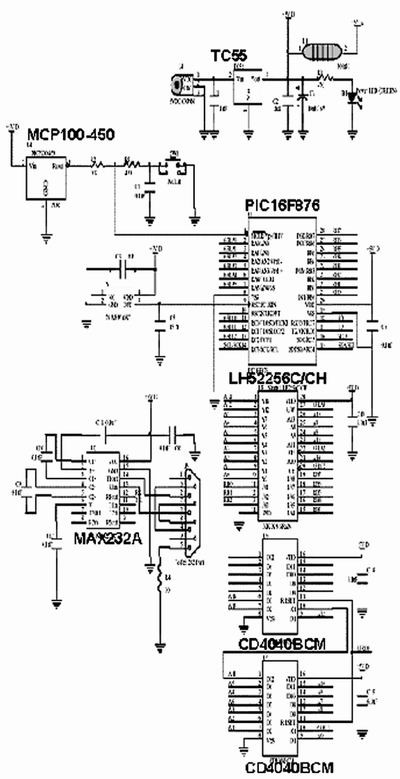 圖1、圖2、圖4和圖5中布線的電路原理圖
